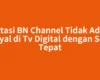 Atasi BN Channel Tidak Ada Sinyal di Tv Digital dengan Scan Tepat