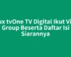 Mux tvOne TV Digital Ikut Viva Group Beserta Daftar Isi Siarannya