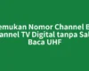 Temukan Nomor Channel BN Channel TV Digital tanpa Salah Baca UHF