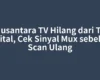 Nusantara TV Hilang dari TV Digital, Cek Sinyal Mux sebelum Scan Ulang
